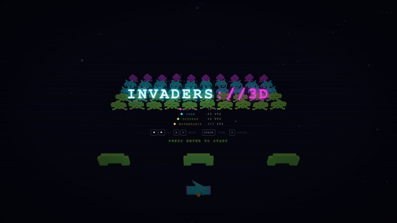 Invaders://3D screenshot